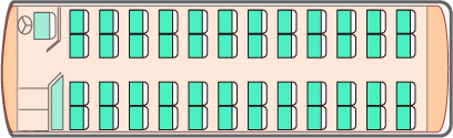 大型バス 48シート 座席表