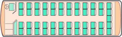 大型バス 49シート 座席表