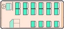 マイクロバス 座席表